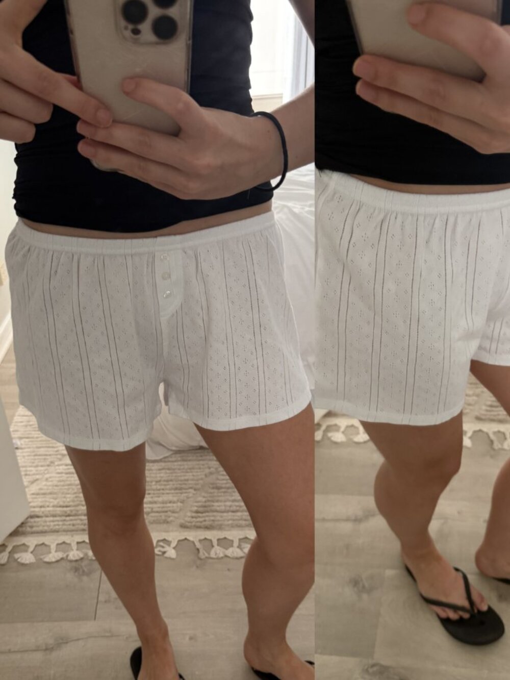 NWT Cou Cou Intimates White Eyelet Shorts